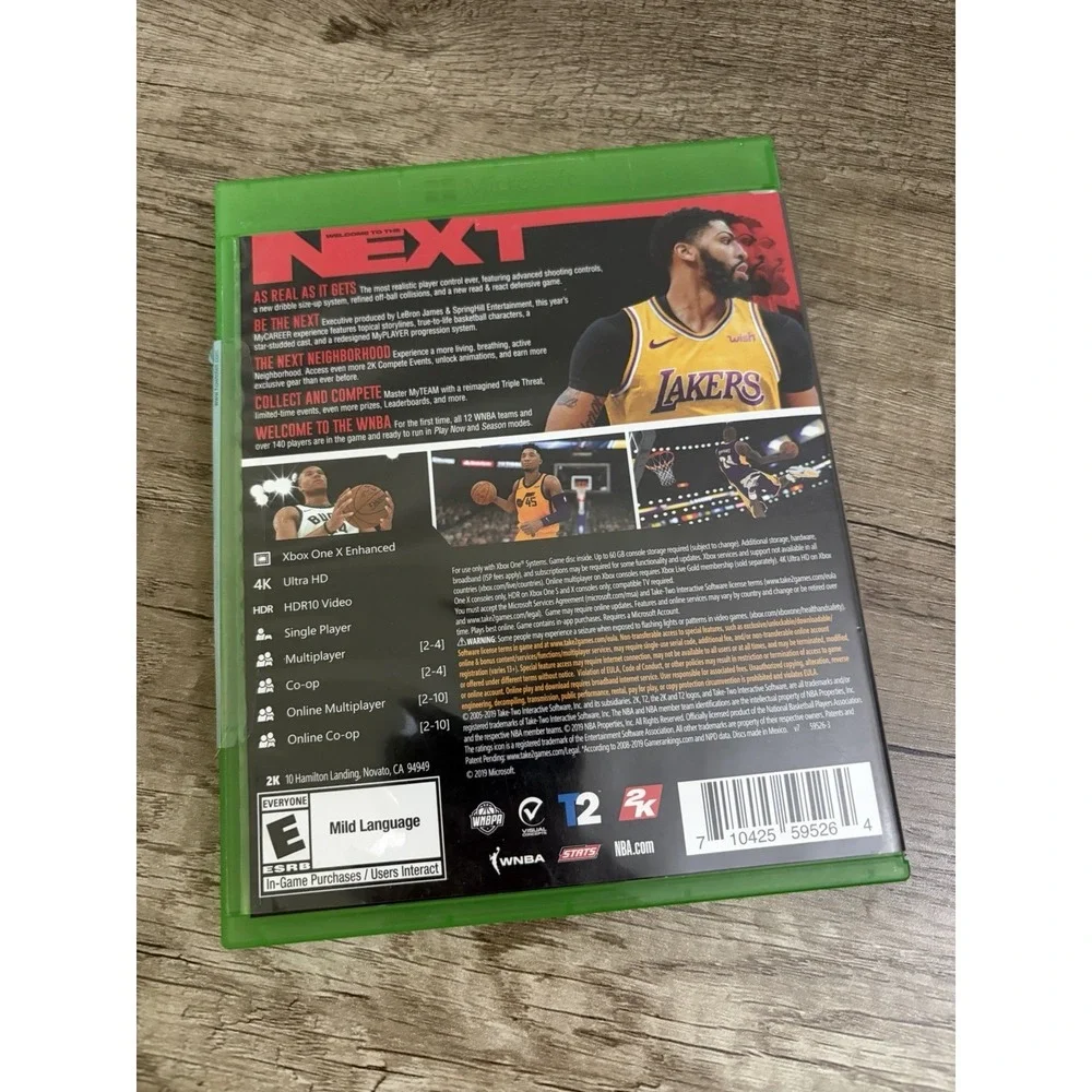 NBA 2K20 - Microsoft Xbox One Video Game CIB Anthony Davis Cover
